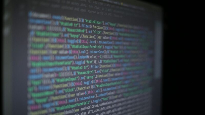 Donker IDE-interface op een scherm met bestandsnavigatie, passend bij een portfolio website bouwen in Next.js